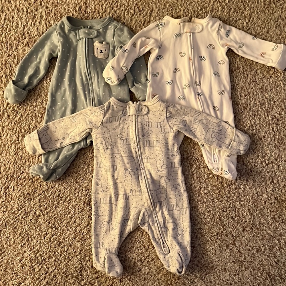 Simple joys by carter newborn pjs zipper